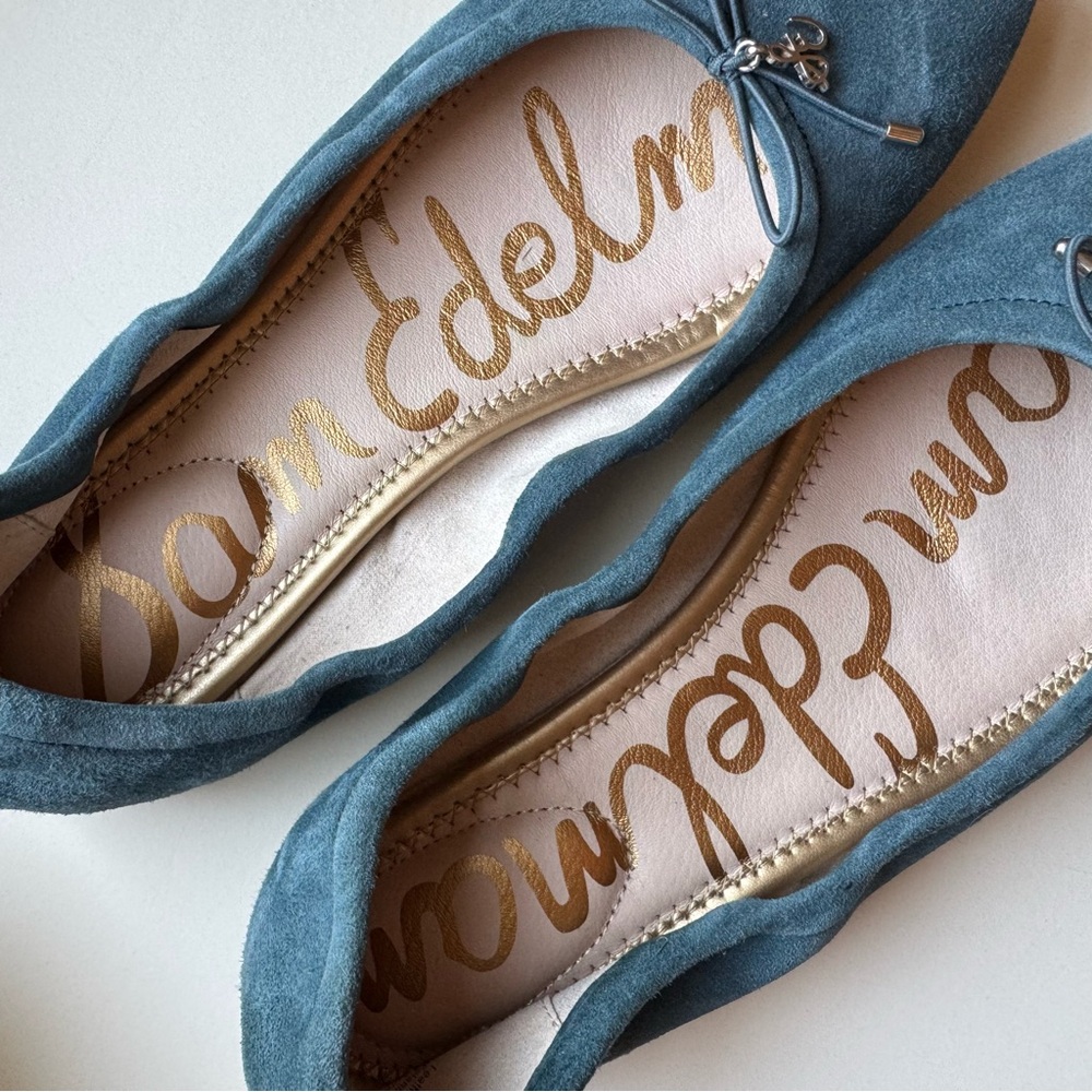 Sam Edelman Blue Ballet Flats - Picture 3 of 8